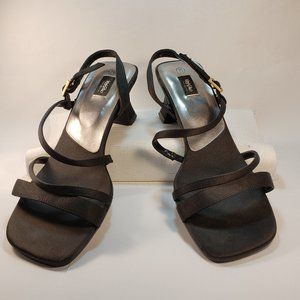 Mossimo Black Strappy Dress Sandals with 2" heels